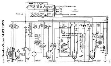 AEG 34WS schematic circuit diagram